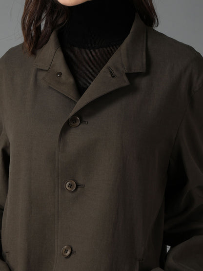 CELLULOSE COTTON BIO TWILL FRONT DROP SHORT JACKET