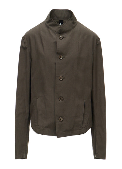 CELLULOSE COTTON BIO TWILL FRONT DROP SHORT JACKET
