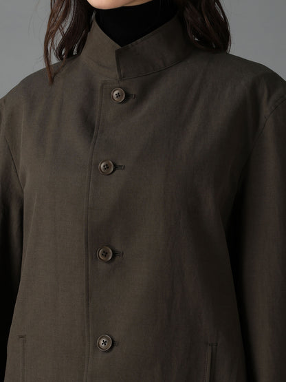 CELLULOSE COTTON BIO TWILL FRONT DROP SHORT JACKET