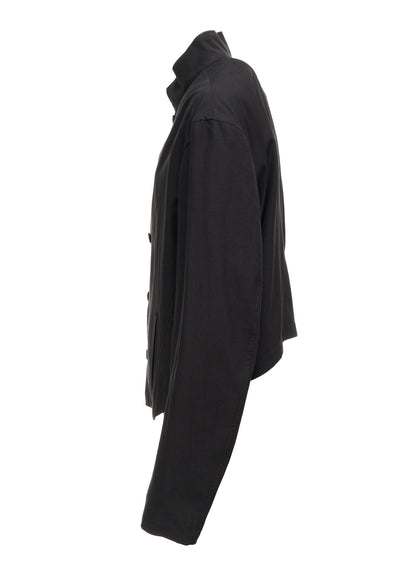 CELLULOSE COTTON BIO TWILL FRONT DROP SHORT JACKET
