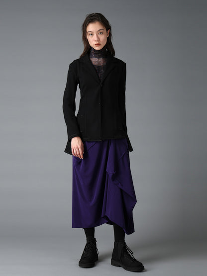 SOFT SPUN 1/14 JERSEY BACK FLARE JACKET
