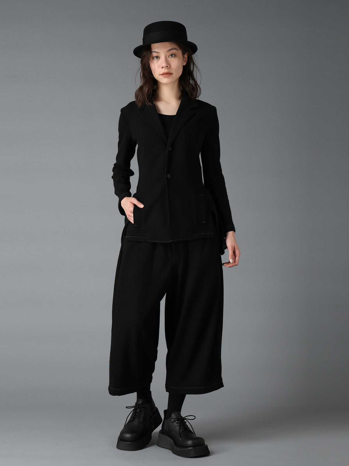 SOFT SPUN 1/14 JERSEY BACK FLARE JACKET