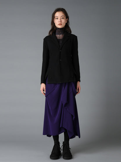 SOFT SPUN 1/14 JERSEY BACK FLARE JACKET