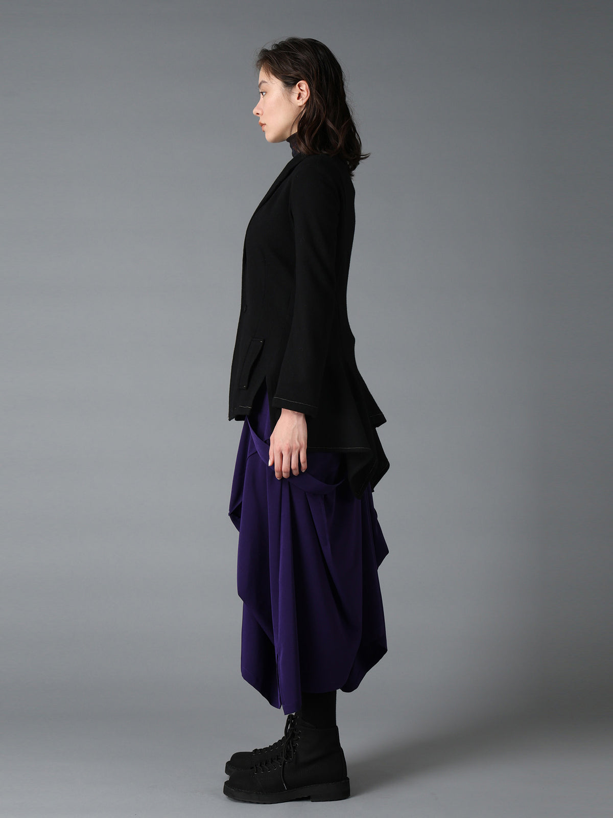 SOFT SPUN 1/14 JERSEY BACK FLARE JACKET