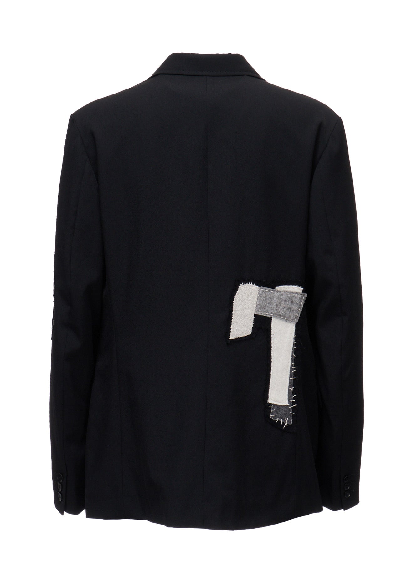 WOOL GABARDINE APPLIQUE JACKET