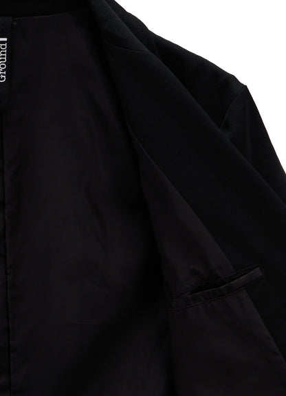 WOOL GABARDINE APPLIQUE JACKET