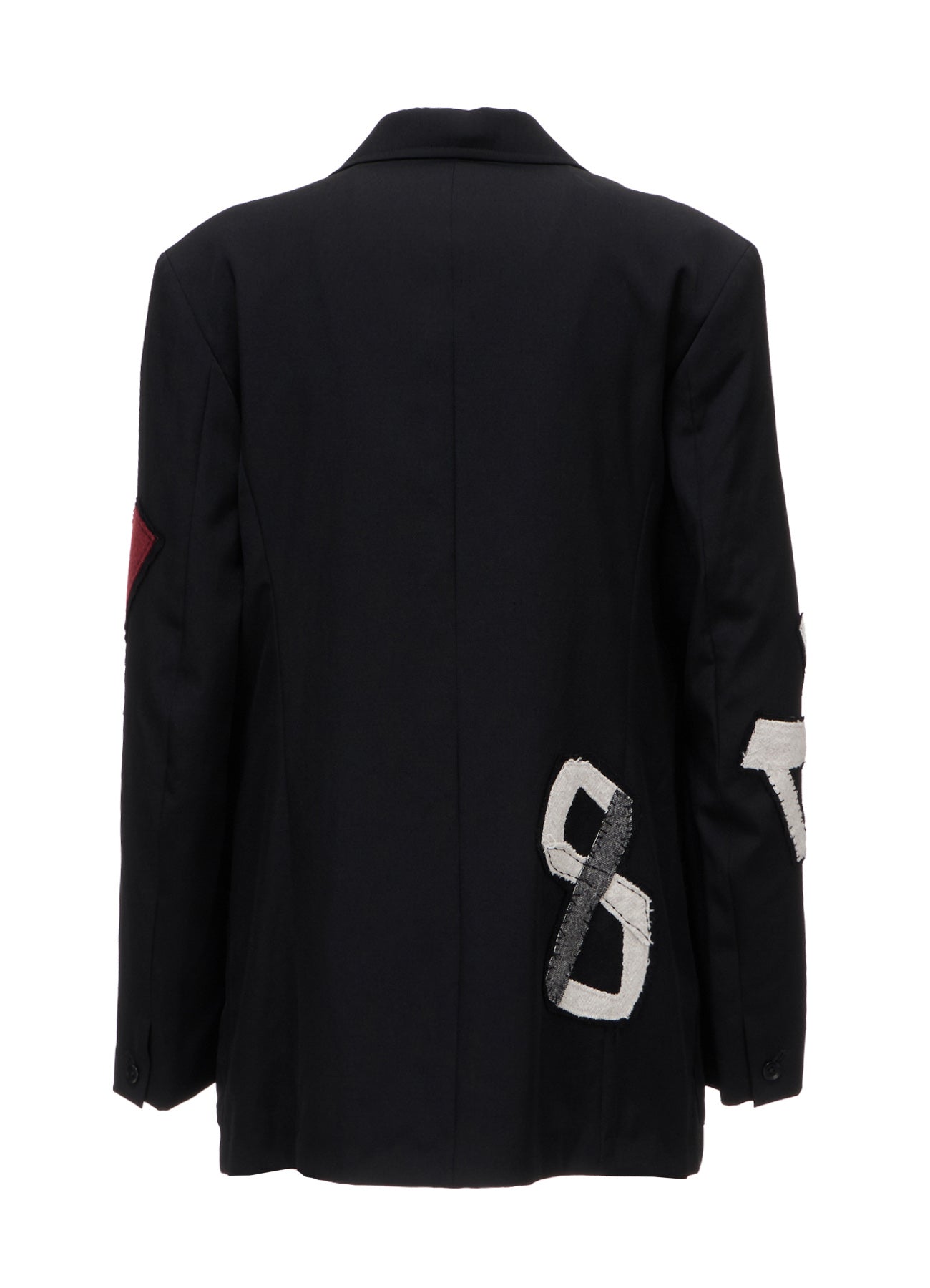 WOOL GABARDINE APPLIQUE OUT POCKET JACKET