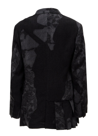 BATIK PATTERN SIDE PLEATED JACKET