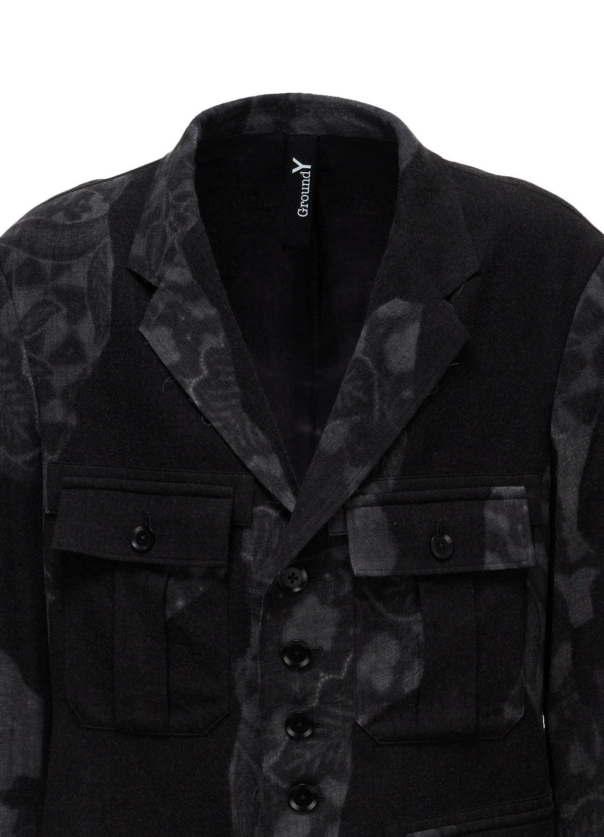 BATIK PATTERN SIDE PLEATED JACKET