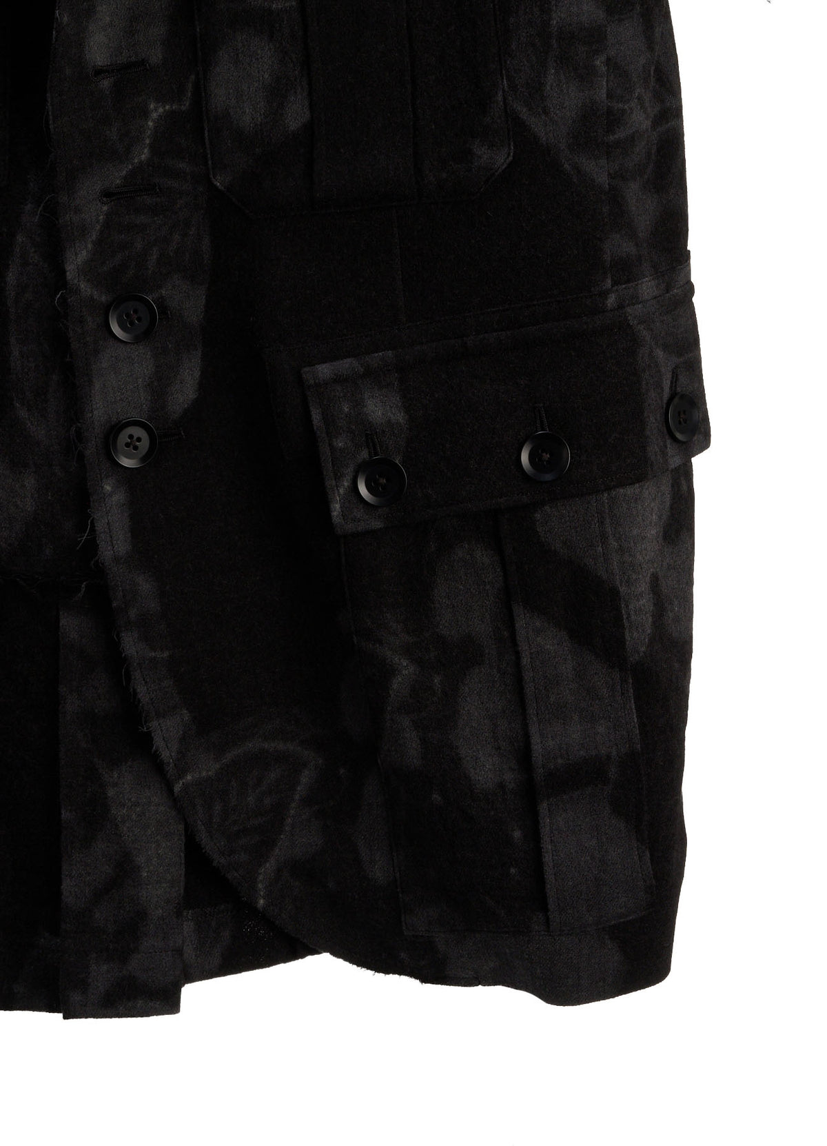 BATIK PATTERN SIDE PLEATED JACKET