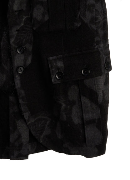 BATIK PATTERN SIDE PLEATED JACKET