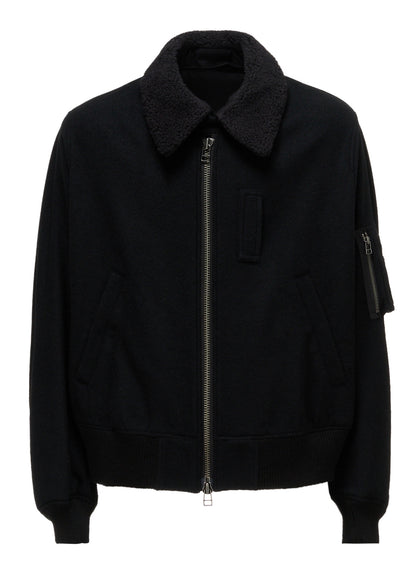 MELTON WOOL BLOUSON