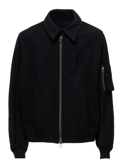 MELTON WOOL BLOUSON