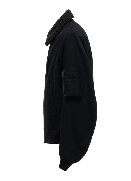 MELTON WOOL BLOUSON
