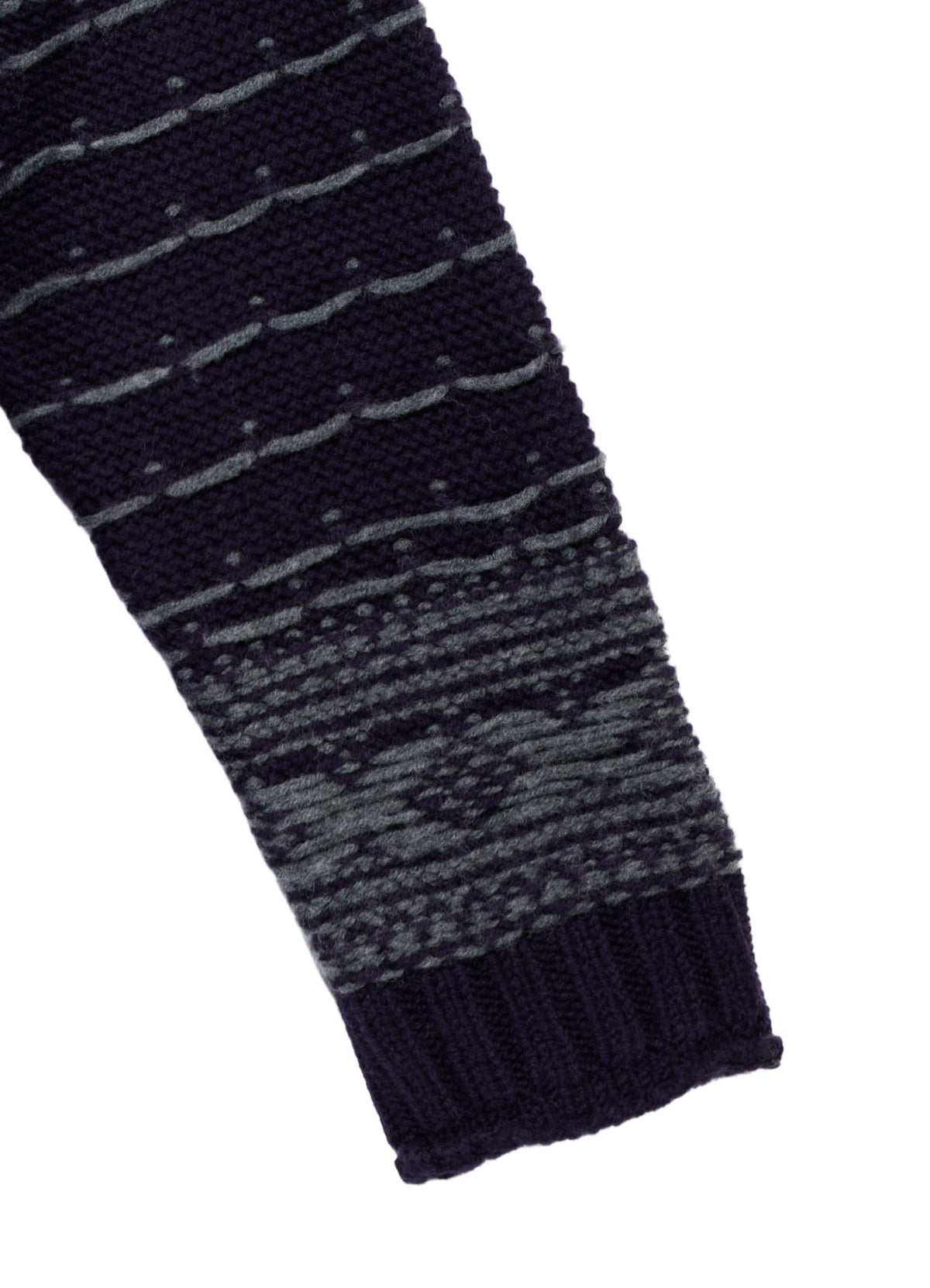 BULKY REVERSE JACQUARD BIG PULLOVER KNIT
