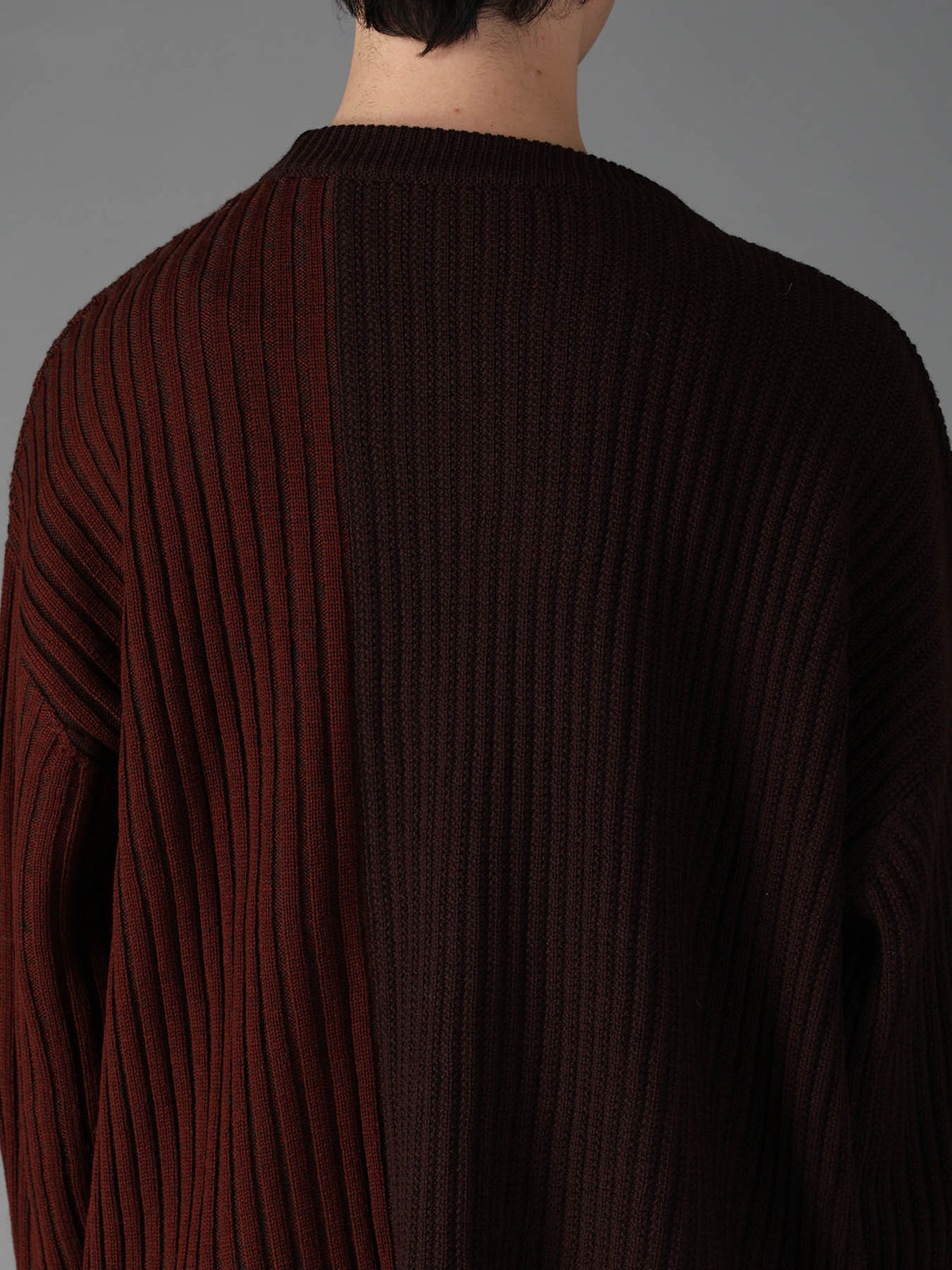 RIB X IRREGULAR LINKS PULLOVER