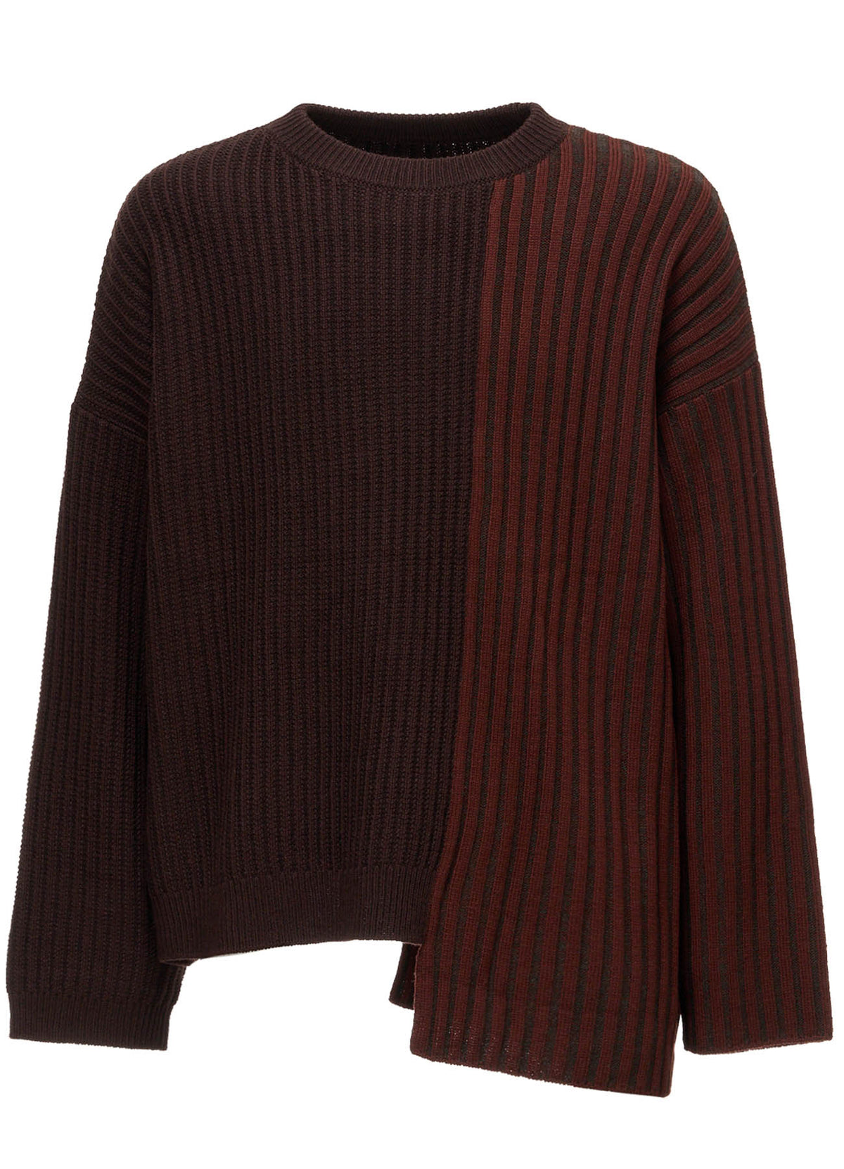 RIB X IRREGULAR LINKS PULLOVER