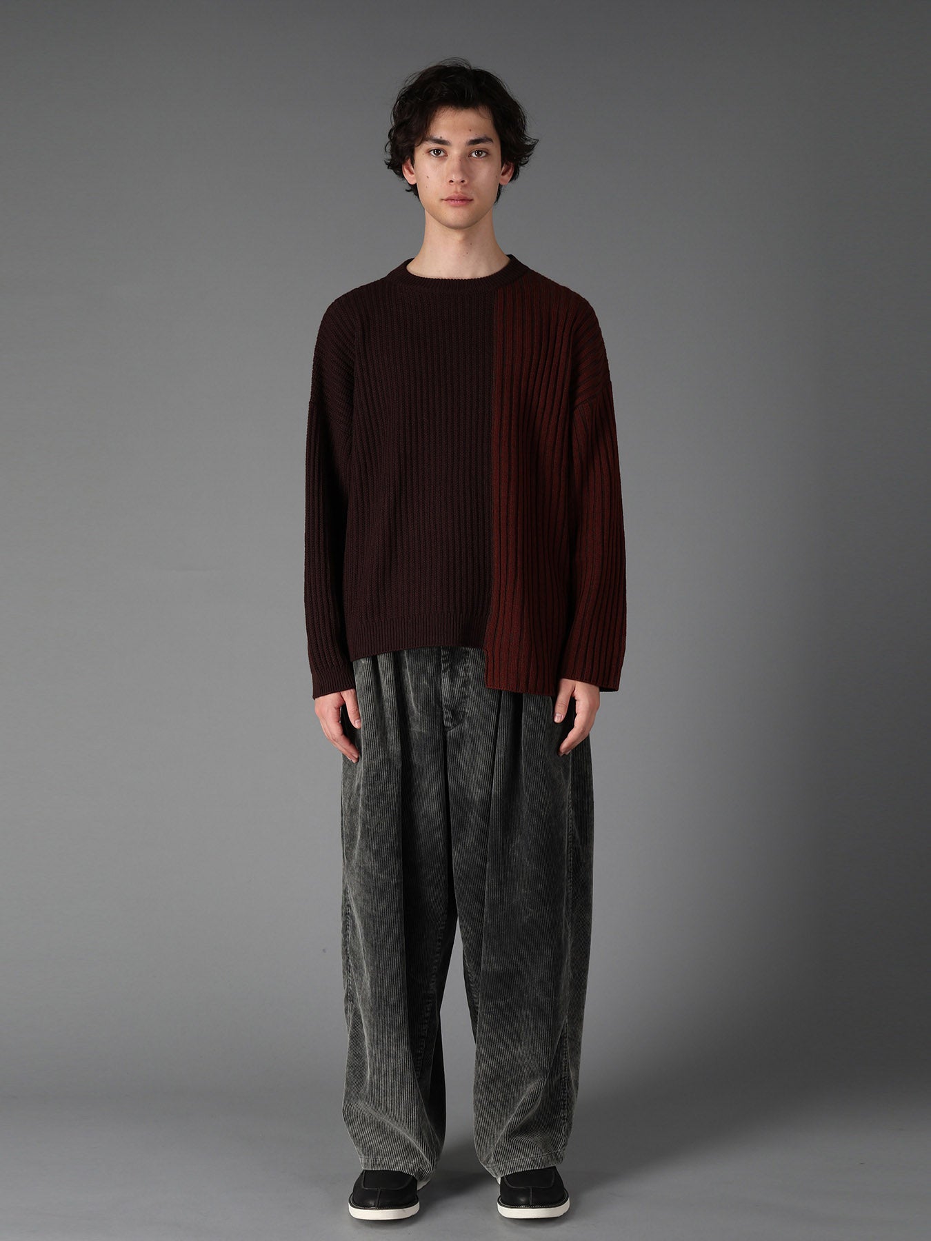 RIB X IRREGULAR LINKS PULLOVER – THE SHOP YOHJI YAMAMOTO