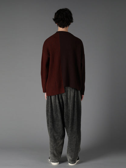 RIB X IRREGULAR LINKS PULLOVER