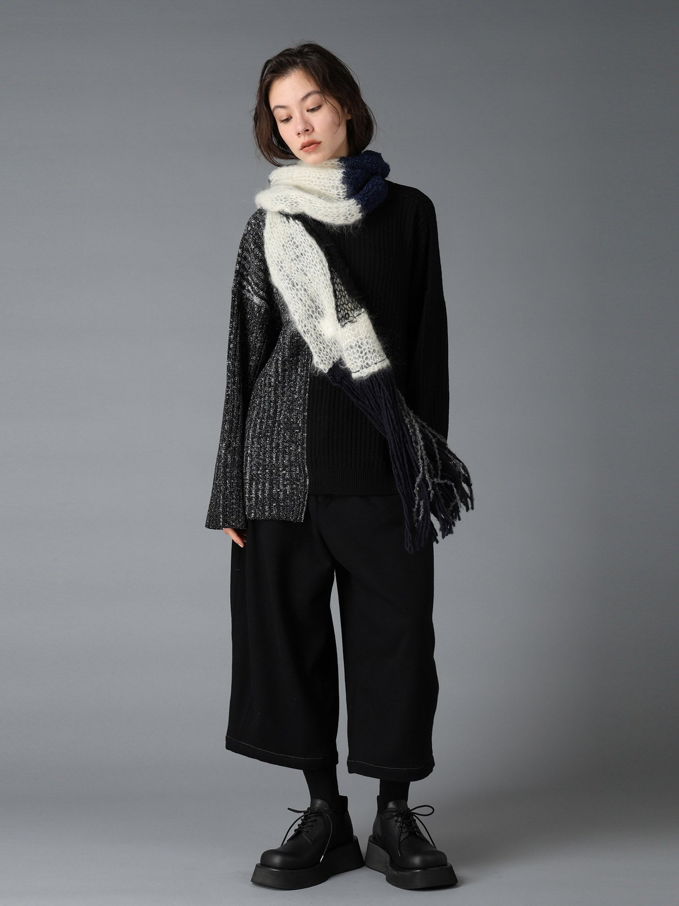 RIB X IRREGULAR LINKS PULLOVER – THE SHOP YOHJI YAMAMOTO RIB X IRREGULAR LINKS PULLOVER – THE SHOP YOHJI YAMAMOTO