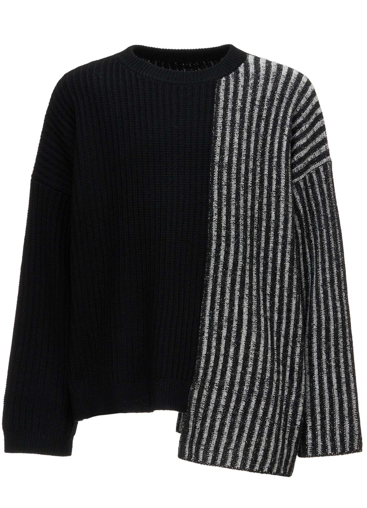 RIB X IRREGULAR LINKS PULLOVER