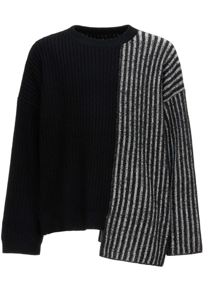 RIB X IRREGULAR LINKS PULLOVER