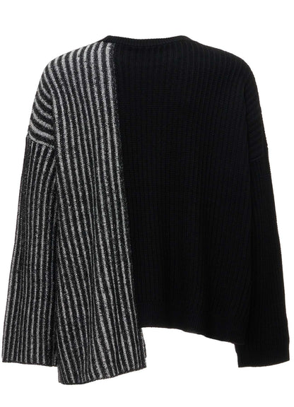 RIB X IRREGULAR LINKS PULLOVER