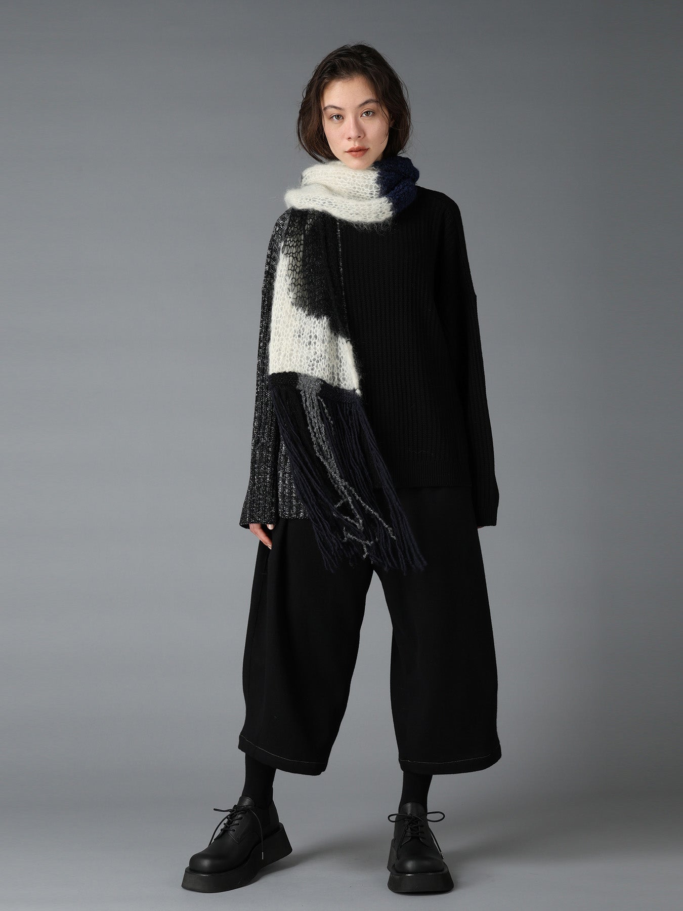 RIB X IRREGULAR LINKS PULLOVER – THE SHOP YOHJI YAMAMOTO