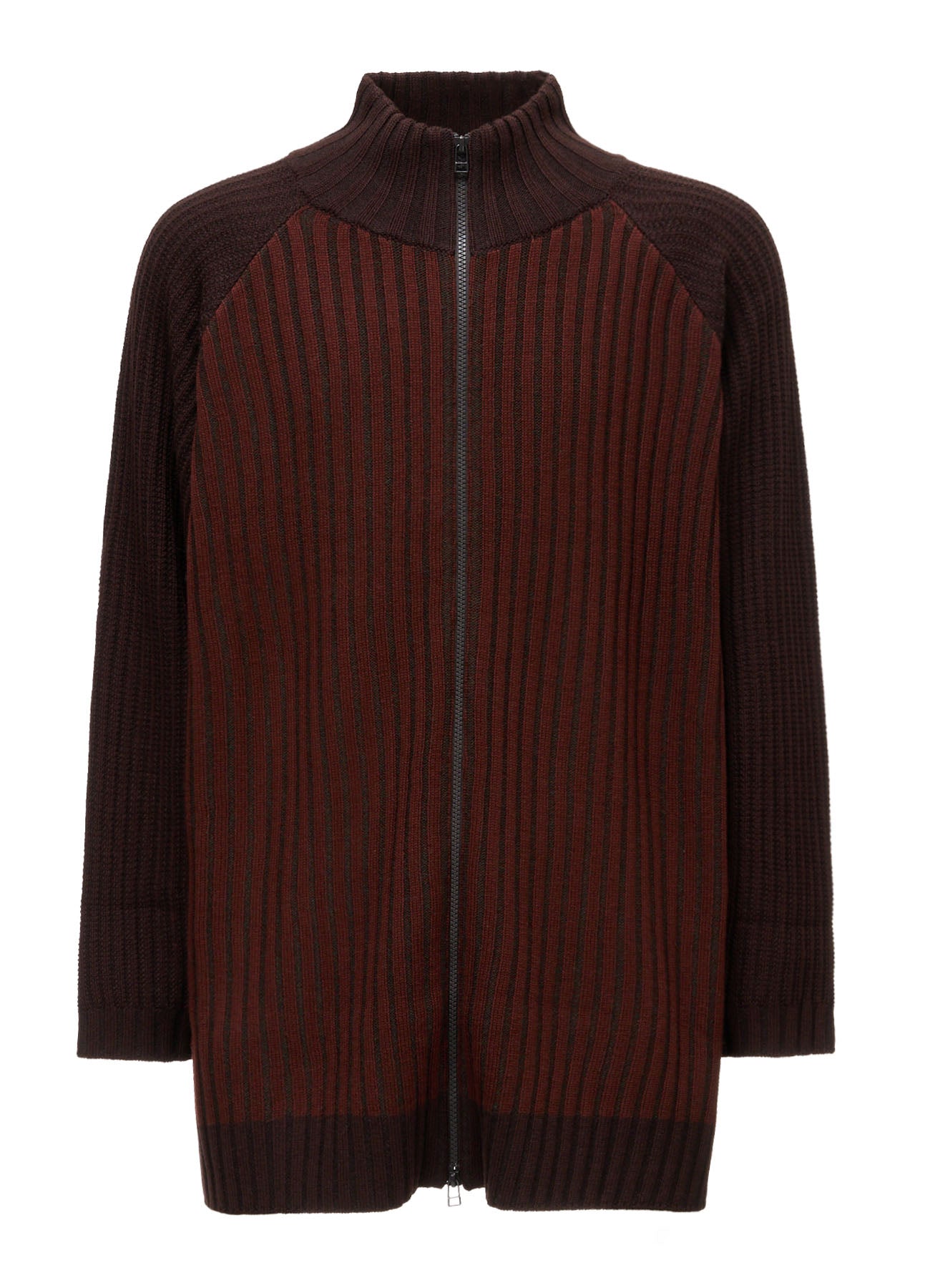 トップス y RIB X IRREGULAR LINKS ZIP CARDIGAN – THE SHOP YOHJI YAMAMOTO