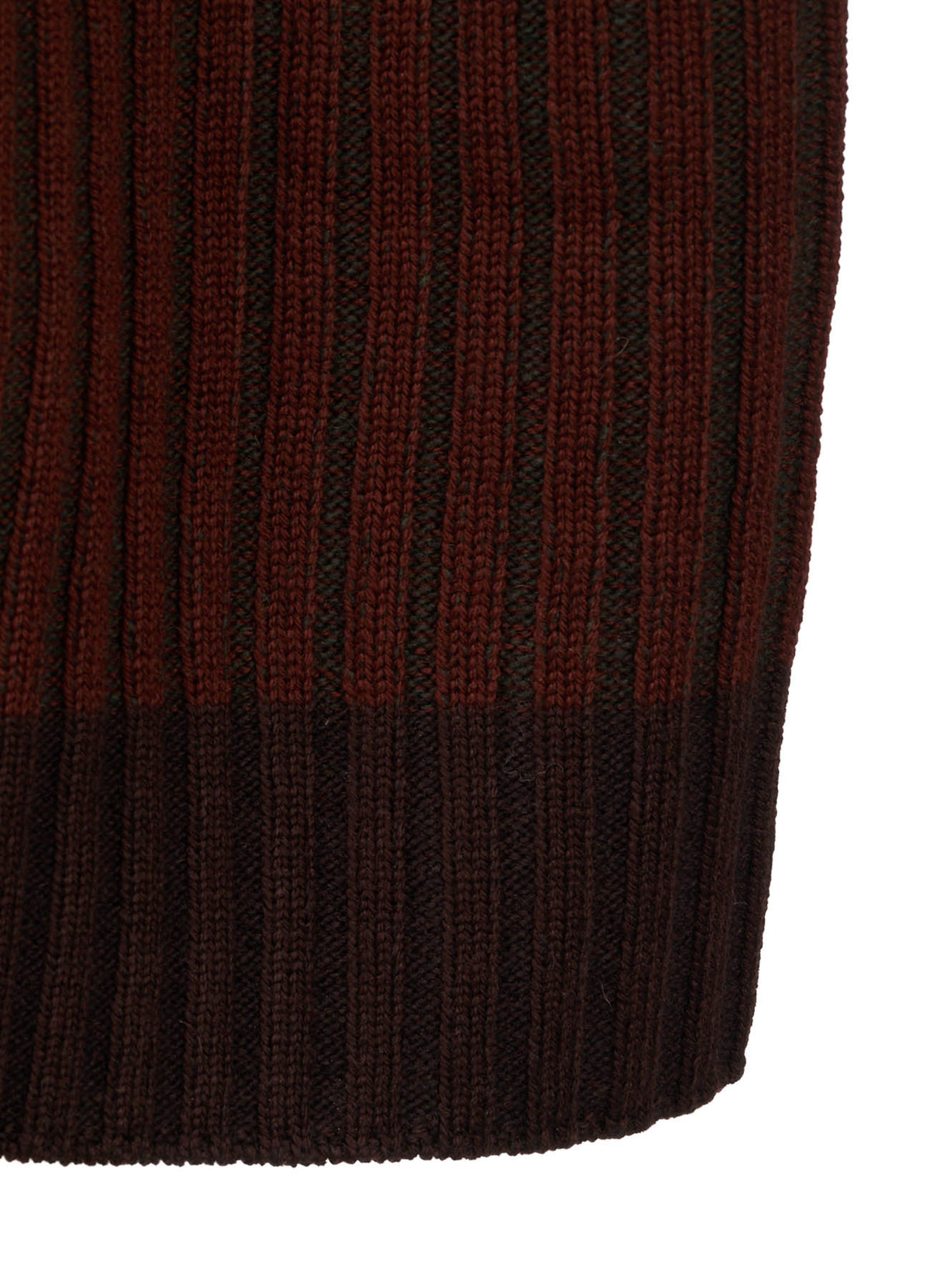 RIB X IRREGULAR LINKS ZIP CARDIGAN