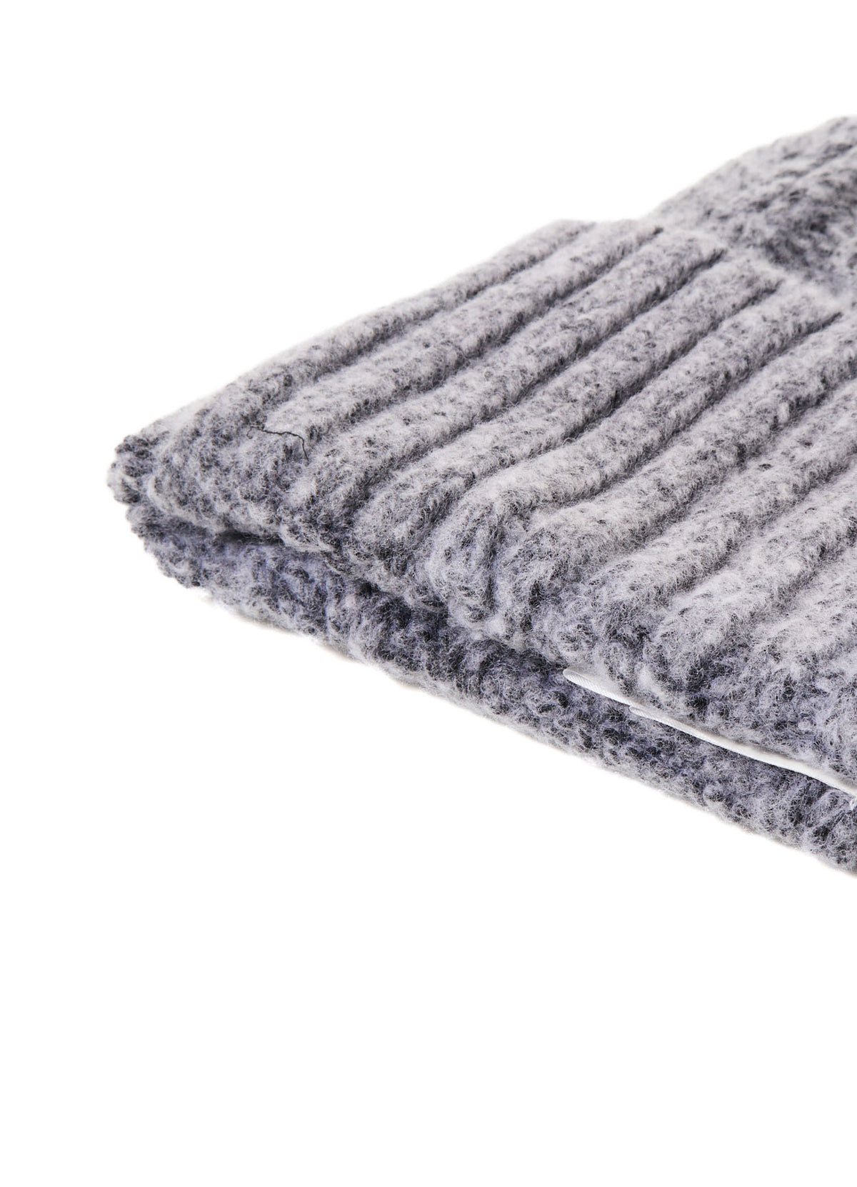 FLUFFY TUBE YARN CABLE KNIT CAP