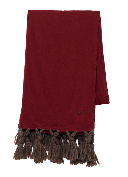 MILLING WOOL FRINGED STOLE