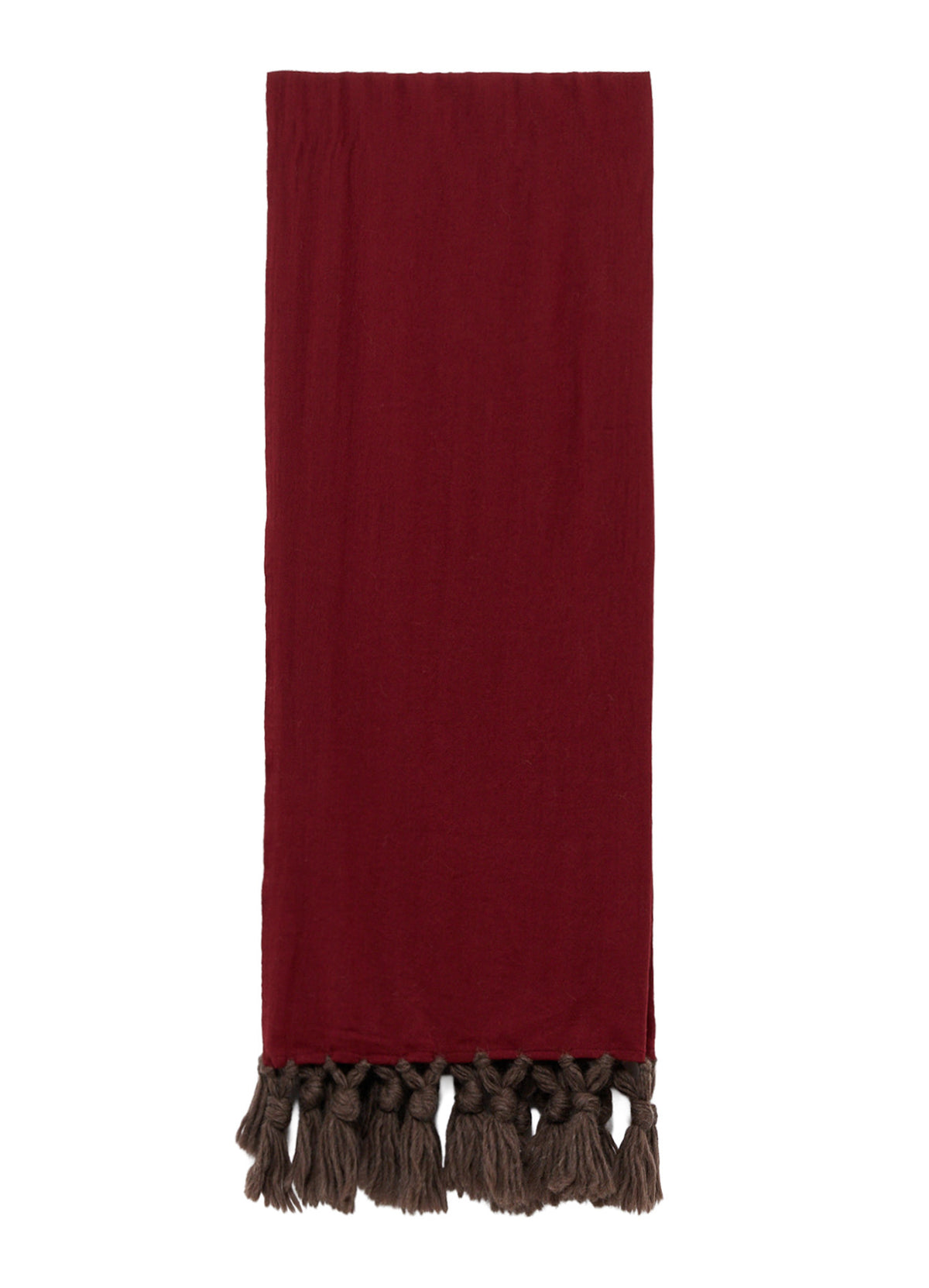 MILLING WOOL FRINGED STOLE