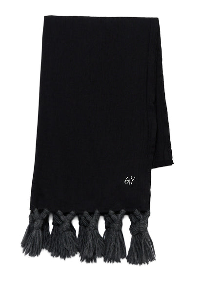 MILLING WOOL FRINGED STOLE