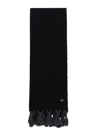 MILLING WOOL FRINGED STOLE