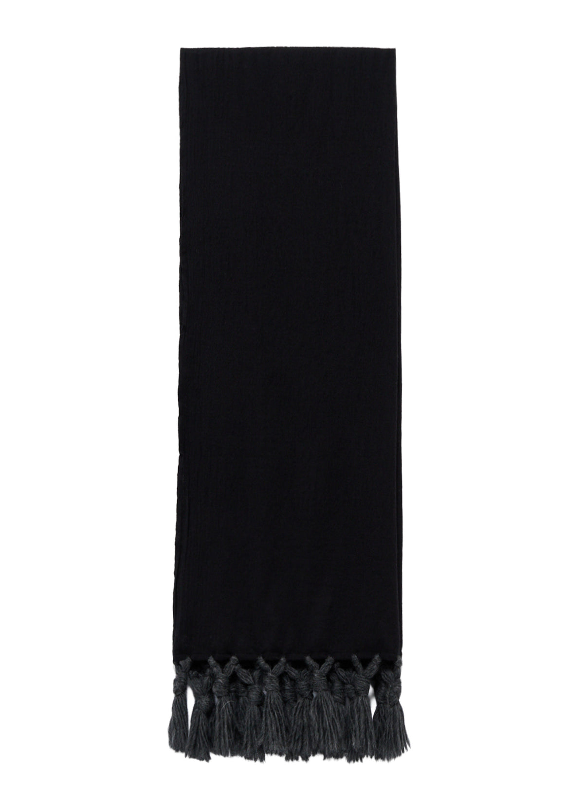 MILLING WOOL FRINGED STOLE