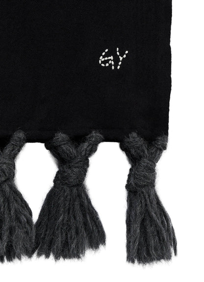 MILLING WOOL FRINGED STOLE