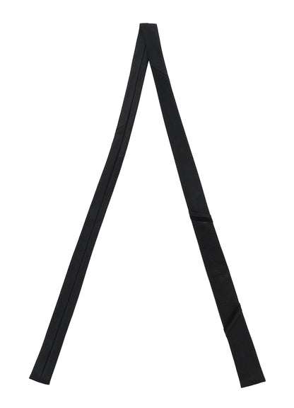 GOAT LEATHER DOUBLE-FACE ANILINE PANEL SQUARE NECKTIE