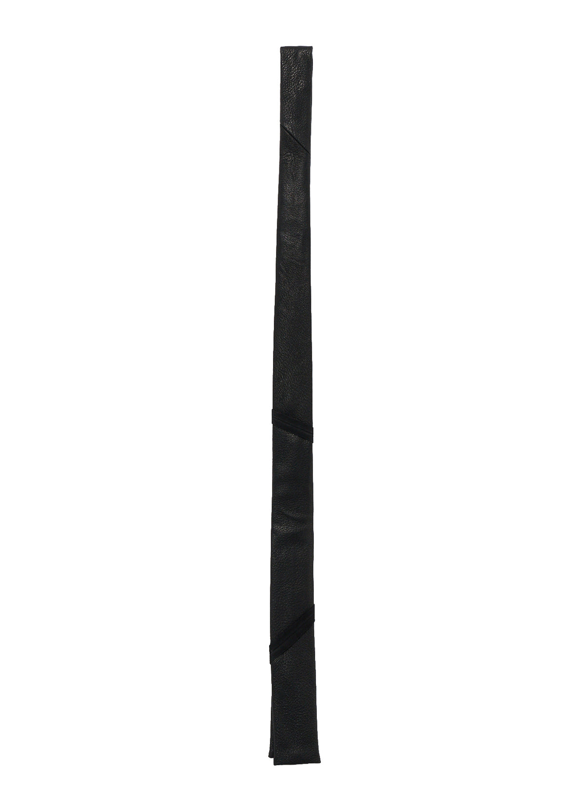 GOAT LEATHER FULL-ANILINE PANEL SQUARE NECKTIE