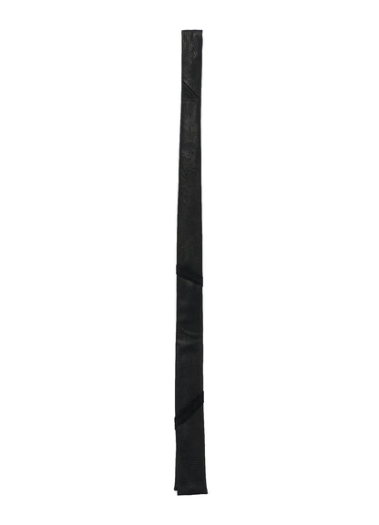 GOAT LEATHER FULL-ANILINE PANEL SQUARE NECKTIE