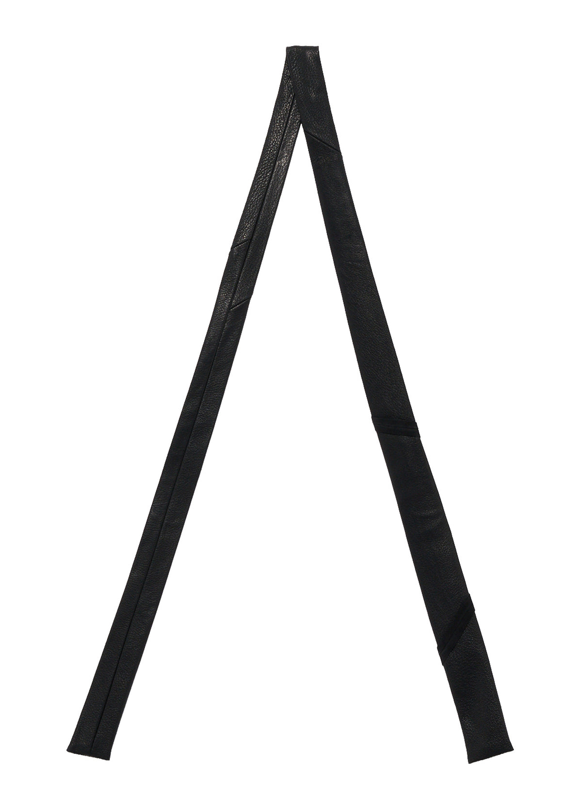 GOAT LEATHER FULL-ANILINE PANEL SQUARE NECKTIE