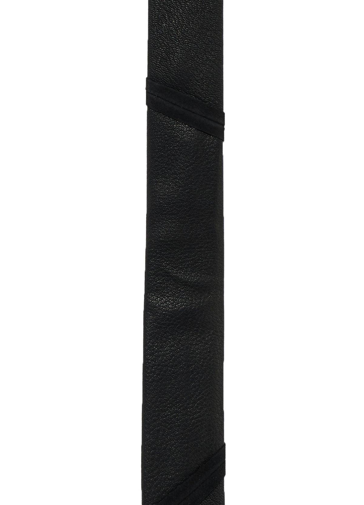 GOAT LEATHER FULL-ANILINE PANEL SQUARE NECKTIE