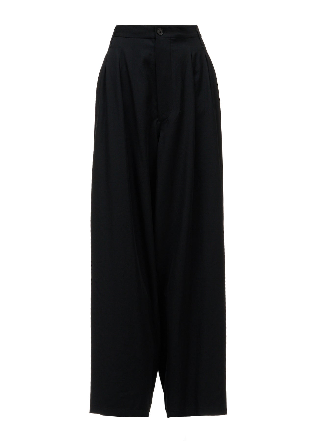WOOL GABARDINE 12-TUCK PANTS