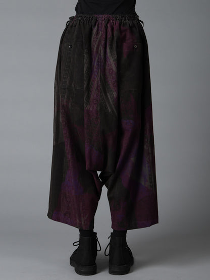 NARROW RIB CORDUROY SAROUEL PANTS