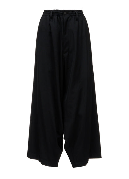 WOOL GABARDINE SAROUEL PANTS