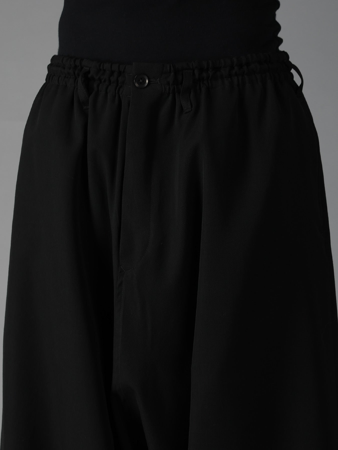 WOOL GABARDINE SAROUEL PANTS