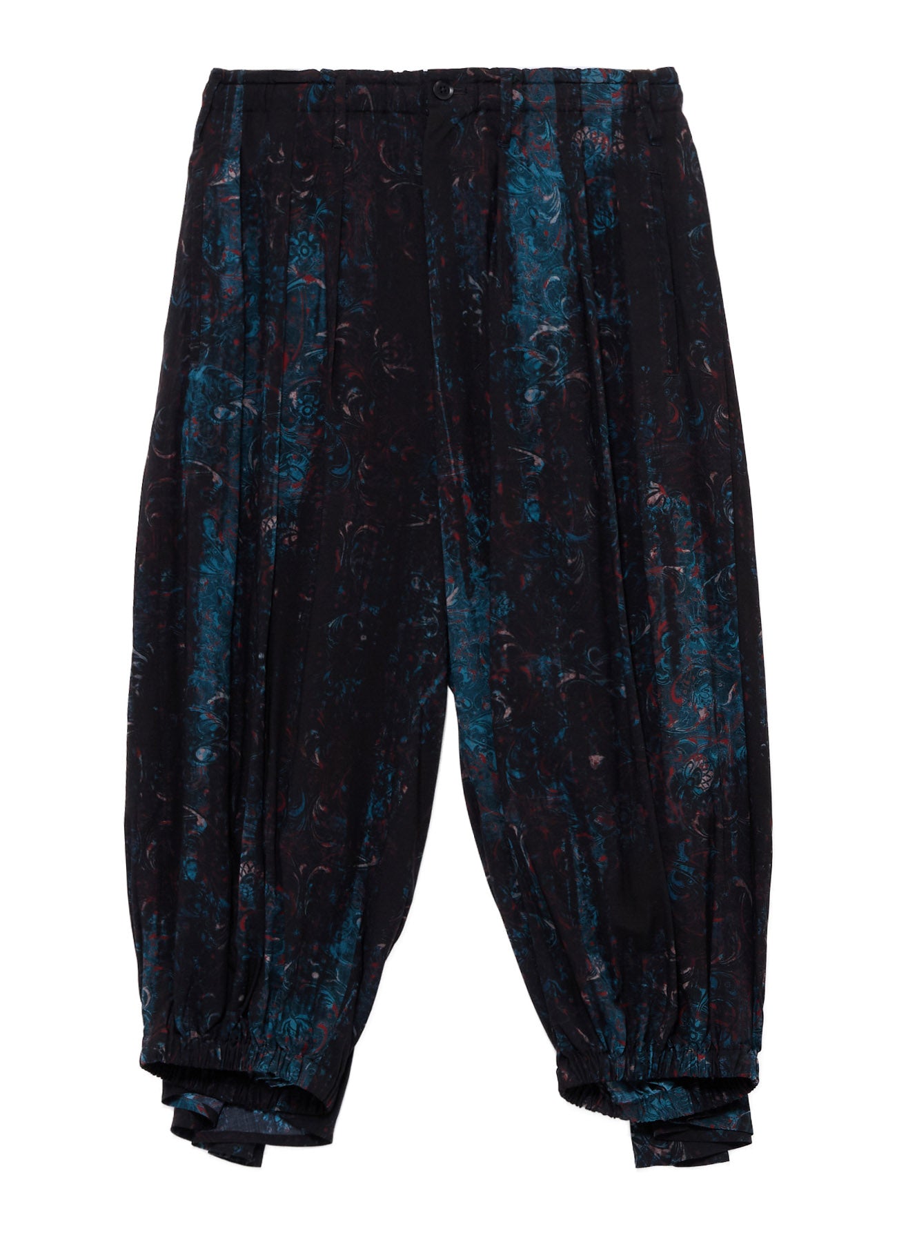 RAYON PAISLEY BALLOON CROW PANTS