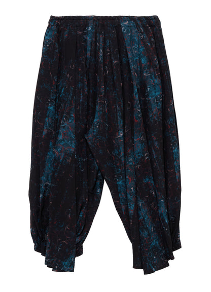 RAYON PAISLEY BALLOON CROW PANTS