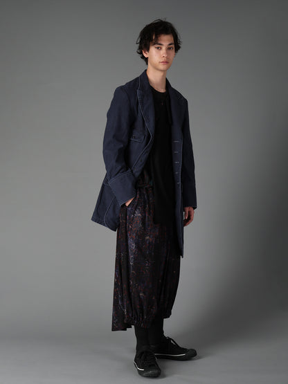RAYON PAISLEY BALLOON CROW PANTS
