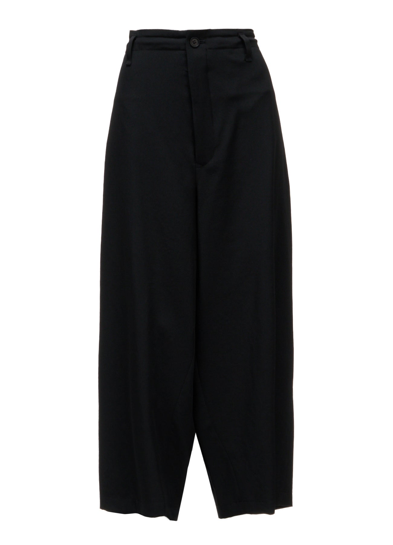 WOOL GABARDINE CROPPED PANTS